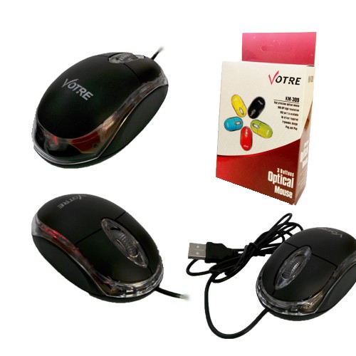 MOUSE MOUS USB KABEL VOTRE LAMPU KM-309