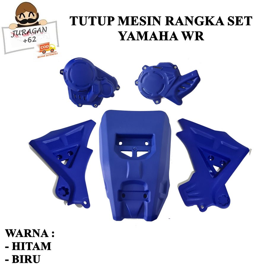 TUTUP COVER MESIN RANGKA YAMAHA WR 155 WR155 BAWAH DAN SAMPING SET