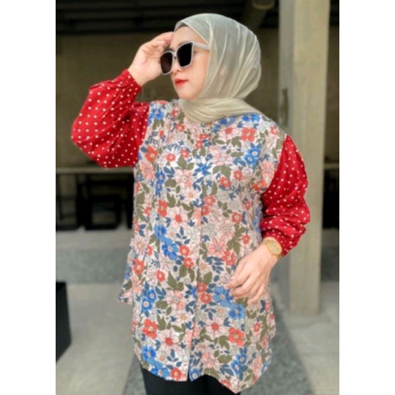 atasan kemeja blouse Korea oversize kalani label