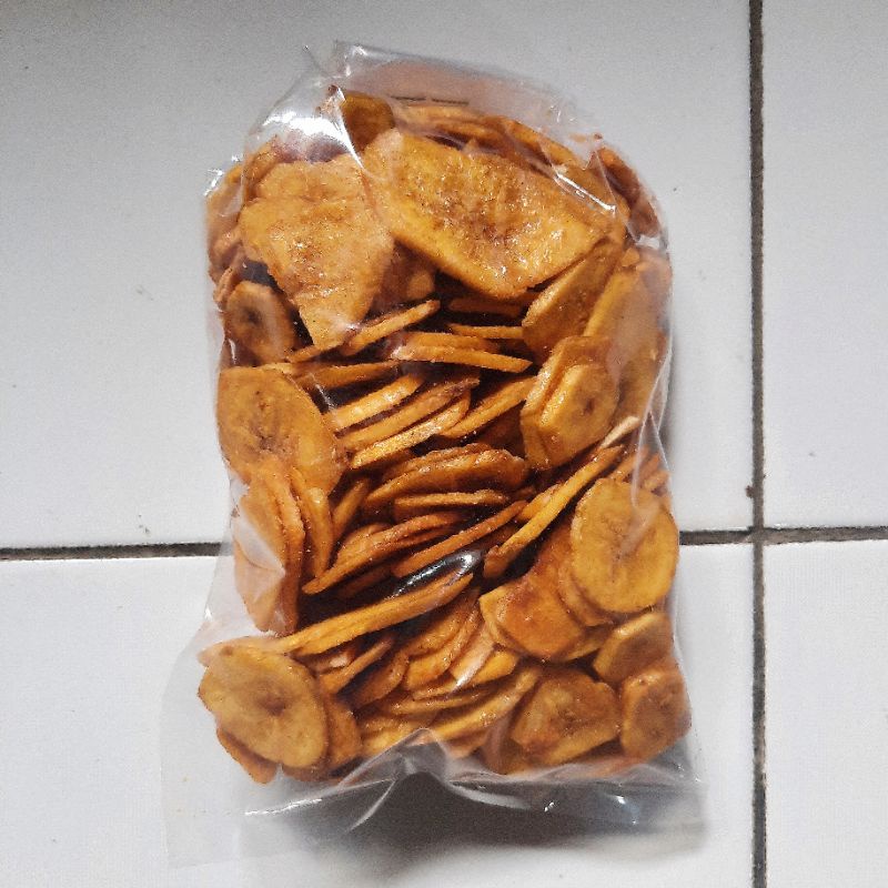 

Keripik Pisang Manis dan Asin Khas Keripik Riki Mang Odod Pojok Cimahi Bandung