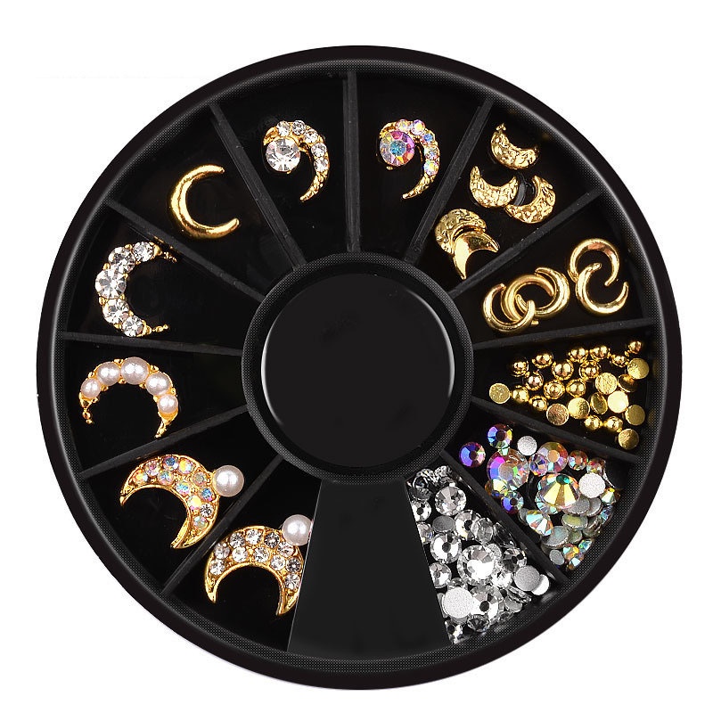 3D Colorful Glass Rhinestones Nail Dekorasi DIY Seni Kuku