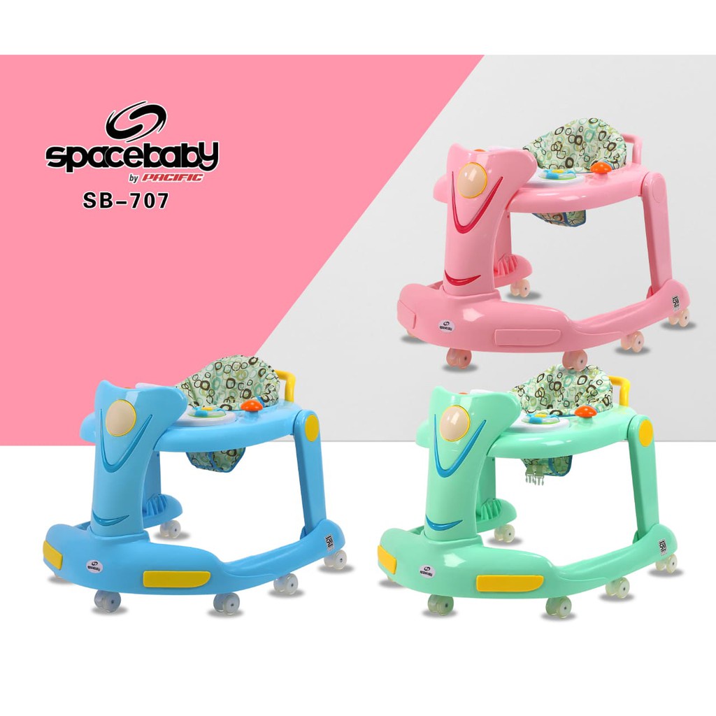 [TERMURAH] Baby Walker Spacebaby SB 707 APOLO APOLLO Mainan Anak Peralatan Bayi Music Lampu BabyWalk