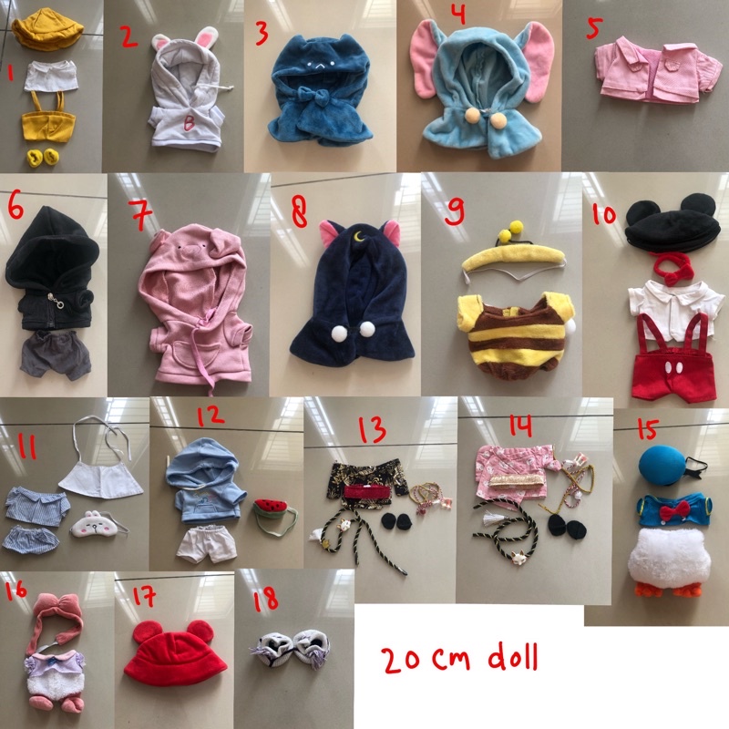 [PART 2] K-Pop Doll Clothes 20 cm baju boneka korea china impor