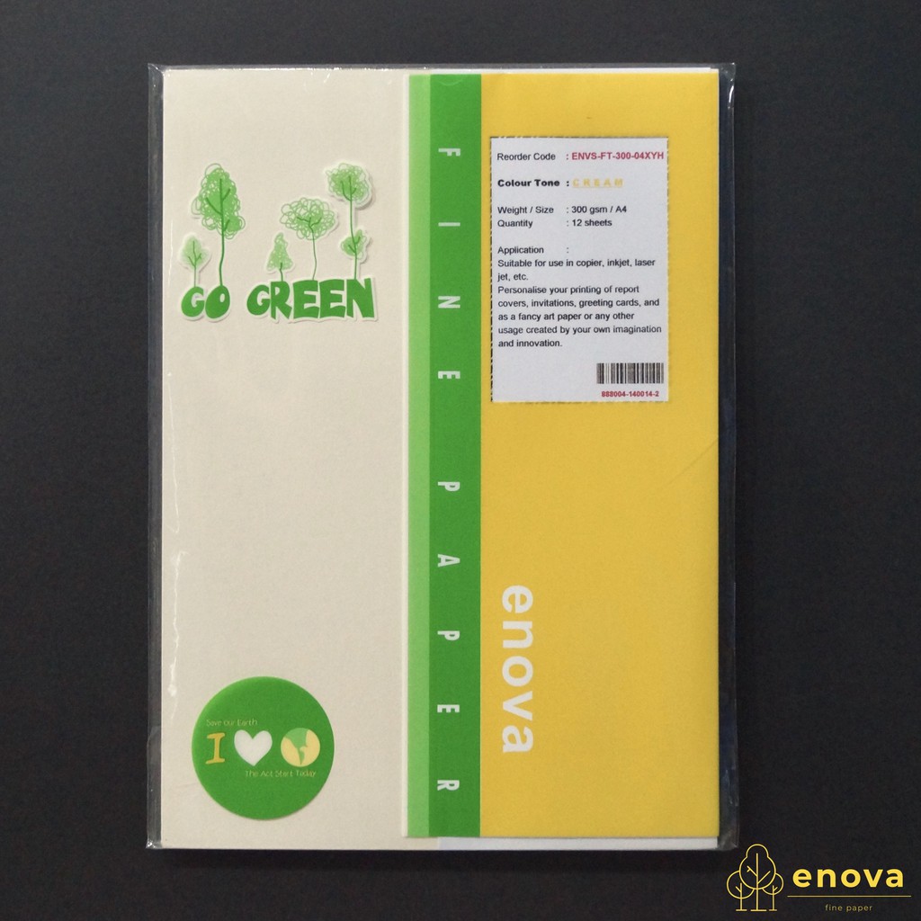 

Fancy Art Paper ENOVA | Cream | A4 300GSM