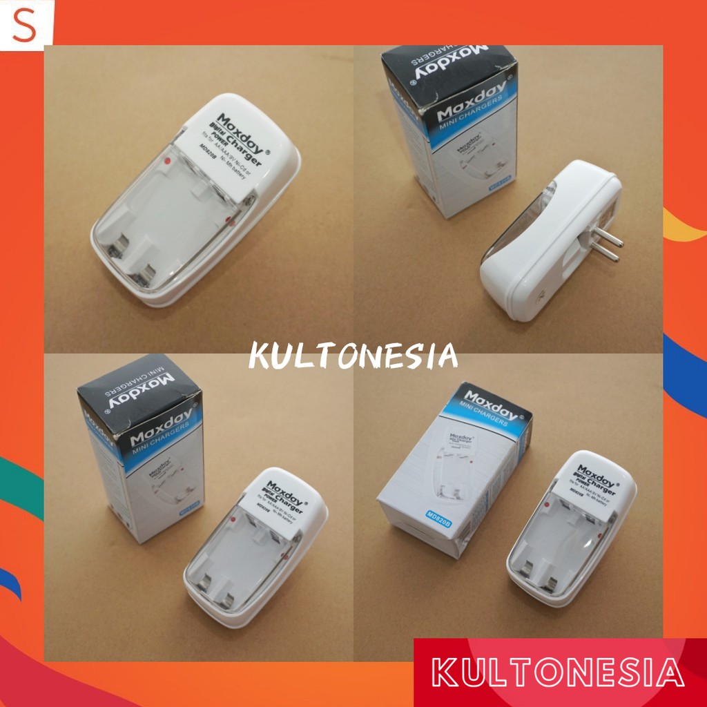 Charger Baterai AA dan AAA Maxday 820B cas baterai