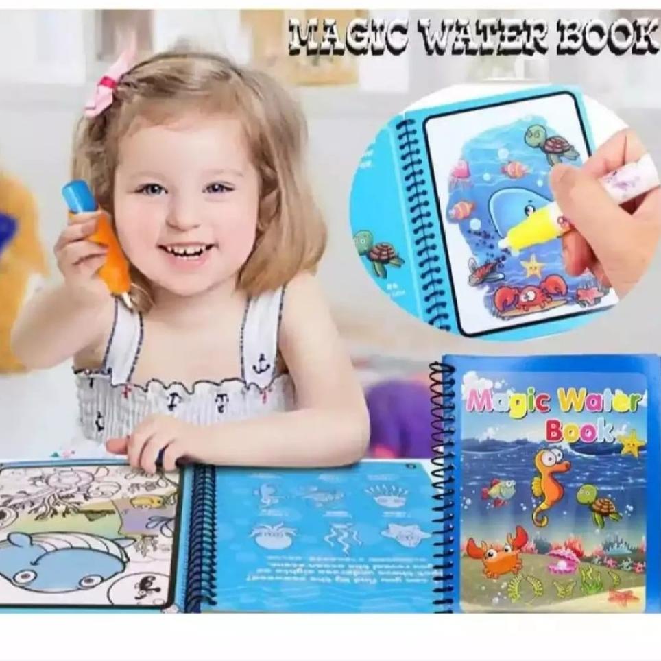 

Last Edition // MnI MAGIC WATER BOOK Pulpen Tinta Air Buku Gambar Air Ajaib Anak / Buku Mewarnai Lukisan Air MA-03 //Stok@banyak