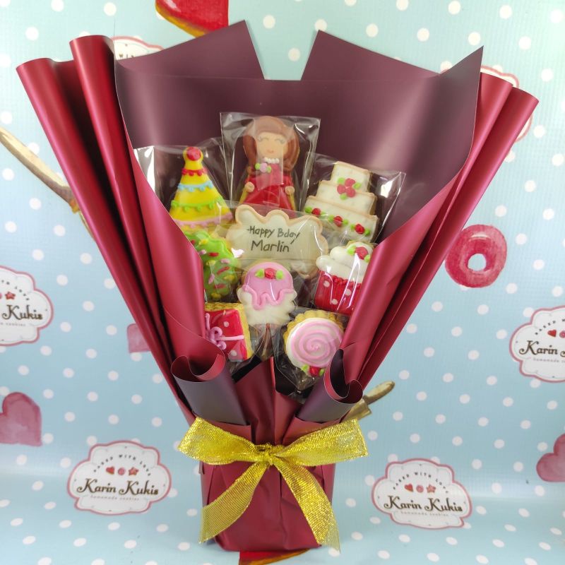 

HAND BUKET KUKIS ULTAH TEMA LOLLIPOP