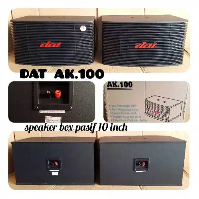 Speaker Pasif 10 Inch DAT AK.100 Include Bracket Dinding Original TERBAIK