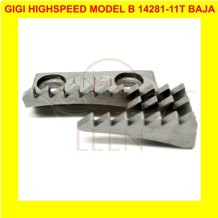 Gigi B Mesin Jahit High Speed 12481-11T CNY Baja Industri 3 Baris LEEN