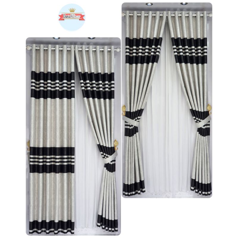 Gorden Jendela Pintu Kamar Kain Blackout Jakat Beludru Mewah Salur Import Bahan Super Tebal Model Semokring 12 Ring Termurah Minimalis Polos