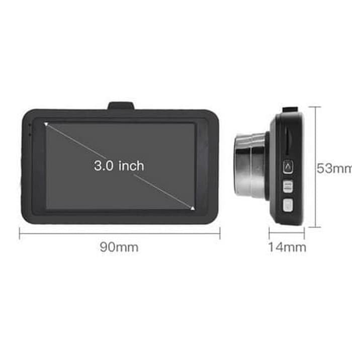 Kamera Mobil Dash Cam 2 Kamera - DVR Car Dual Camera Dash Cam CME2