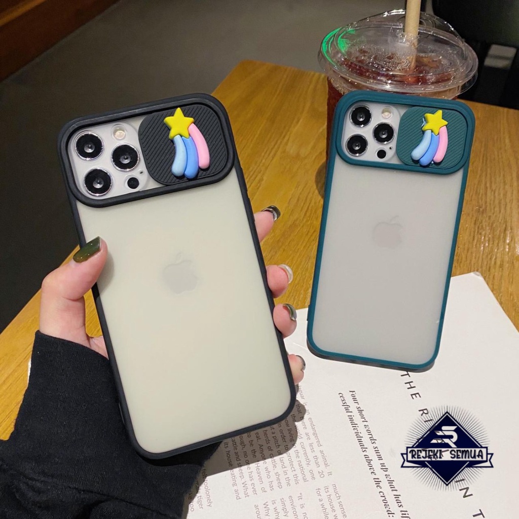 SOFTCASE SLIDE PELINDUNG KAMERA STAR 3D SAMSUNG J2 PRIME CORE J4+ J5 J6+ J7 A01 M01 A02 M02 PRO CORE