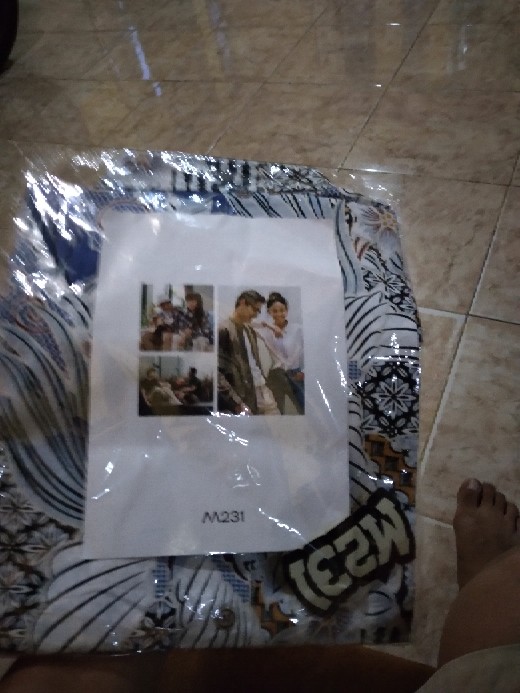 M231 Kemeja Pria Batik Panjang Biru 1423b