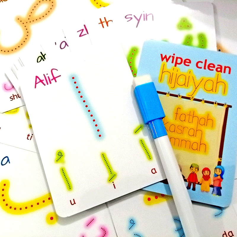 Flashcard WipeClean Hijaiyah 6pcs