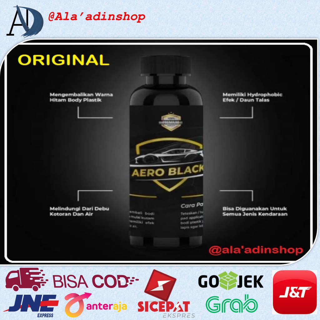 Beli 1 Gratis 1 - Aero Black Original - Penghitam Body Kendaraan | Penghitam Daseboard