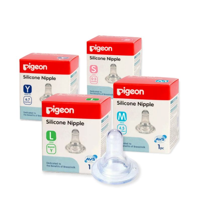 Pigeon Silicone Nipple 1's