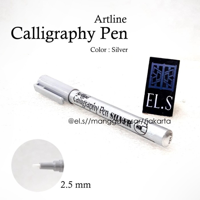 

Wow Artline Calligraphy Pen Silver Trendi