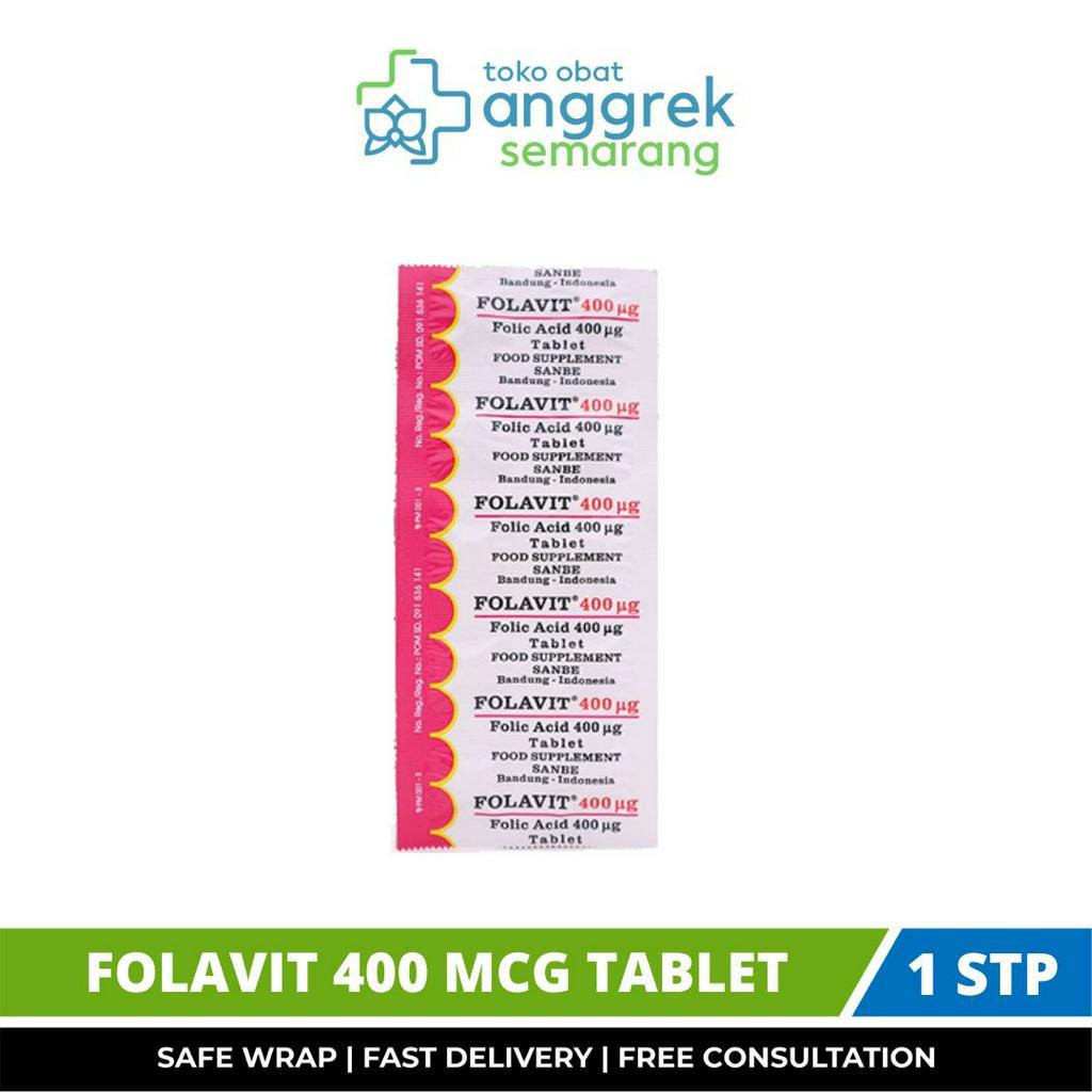 FOLAVIT TABLET 400 mcg 10'S/VITAMIN ASAM FOLAT TABLET/ASAM FOLAT TABLET/ASAM FOLAT 4 MG TABLET