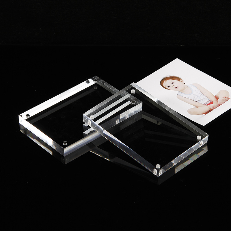 Multi-size Clear Acrylic Photo Frame Magnetic Photo Holder Picture Display Frame Price Tag Label Stand