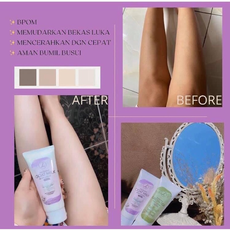 TERBATAS‼️ PAKET EXCLUSIVE LOTION PEMUTIH BADAN PERMANEN DOSTING BPOM //  zarv.skincare