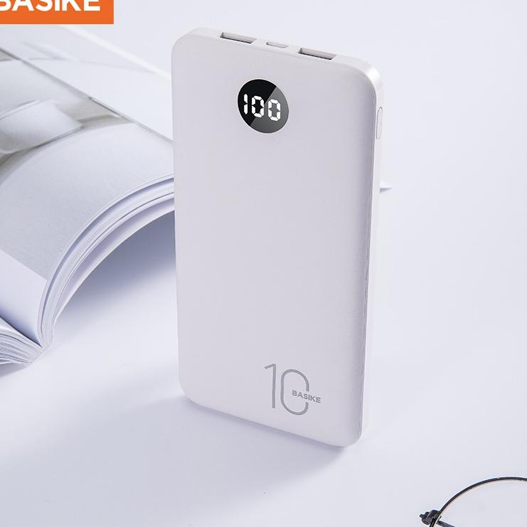 ㅉ Power Bank 20000 mAh 10000 mAh Powerbank Dual USB Output 2 Input LED Display Murah Mini BASIKE NEW