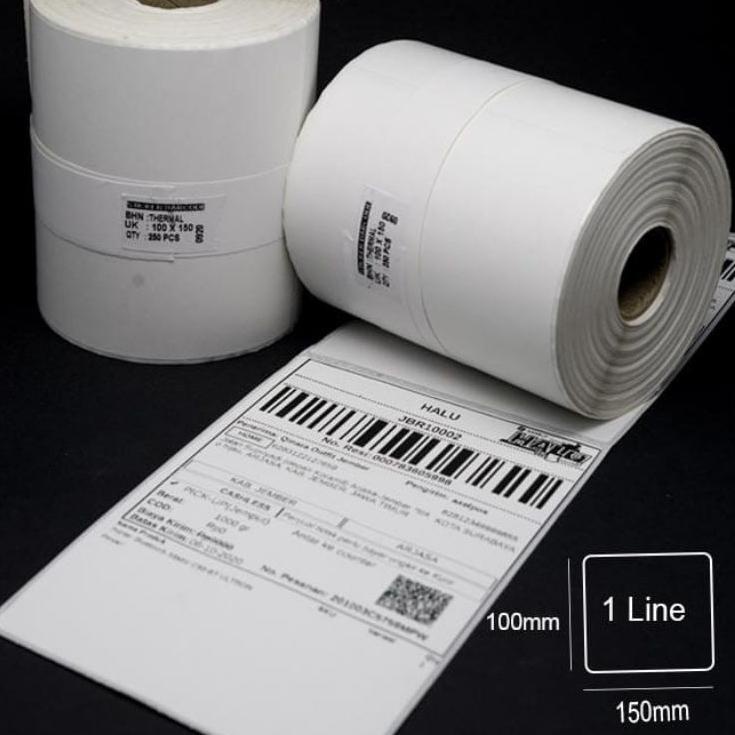 

Model Terlaris 0Label Barcode MURAH 100 x 150 A6 kertas stiker thermal 250 pcs