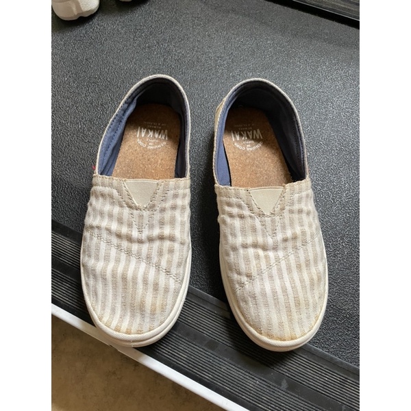 wakai hashigo stripe beige 38 original preloved