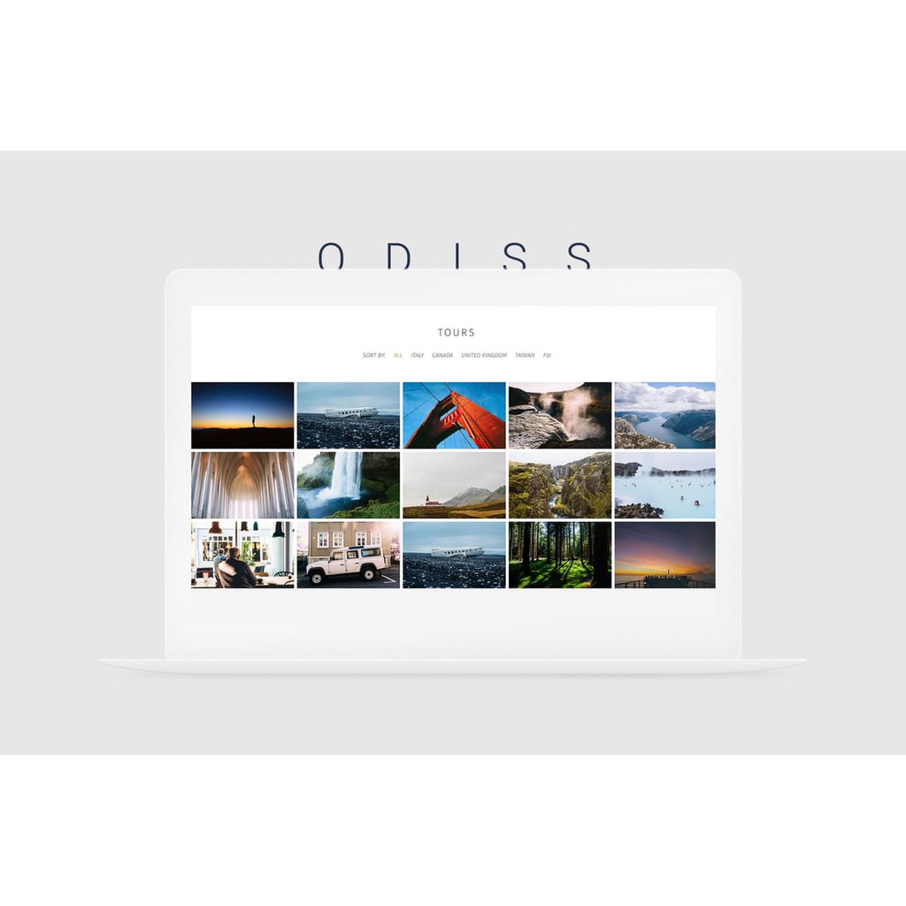 Landing HTML Page - Odiss Travel Booking Landing HTML Page