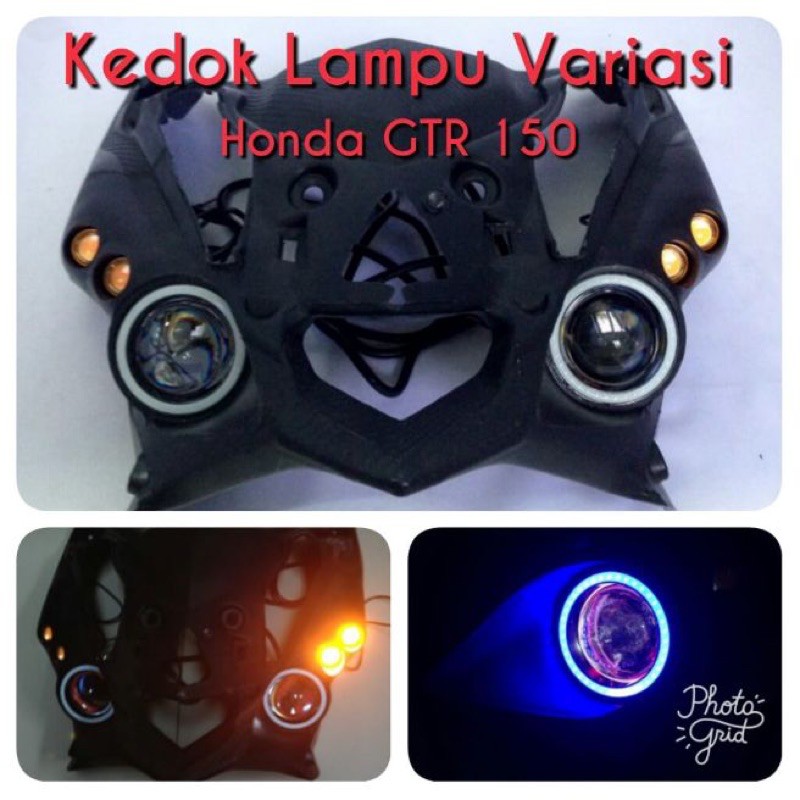 KEDOK LAMPU INNER CUSTOM DADA DEPAN SUPRA GTR 150 IMPORT honda gtr 150