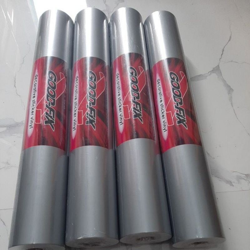 stiker skotlite silver glosy 1 roll 15 meter