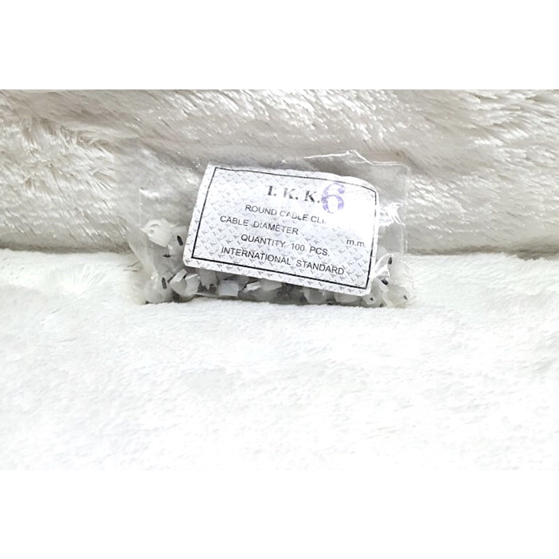 klaim kabel dinding 6mm isi jumbo 100 buah