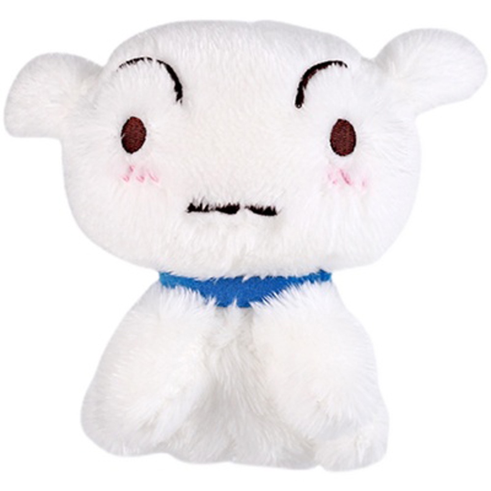 Needway  Fashion Crayon Shin Chan Kids Gifts Stuffed Plush Dolls White Dog Plush Keychain Anime Cute Bag Pendant Kids Toys Cartoon Crayon 13cm Plush Keyring