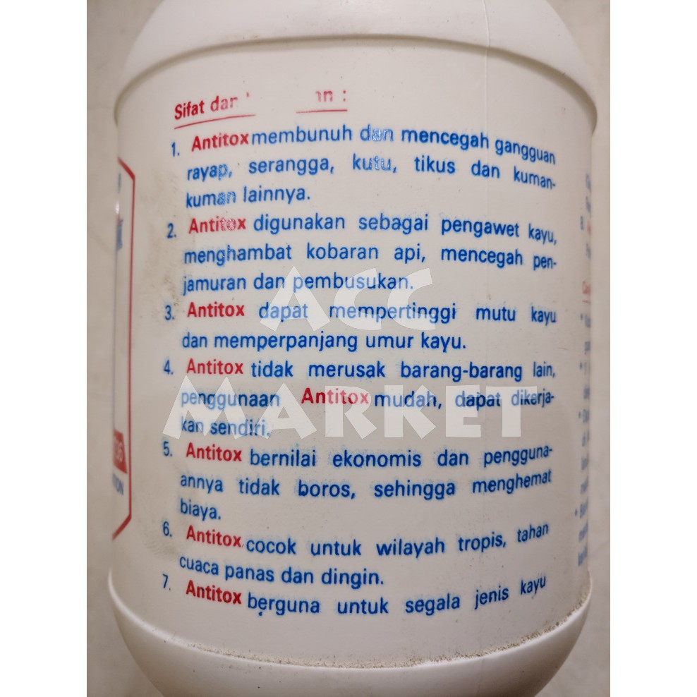Obat Cairan Anti Rayap Buat Pelapis Kayu 1 Liter