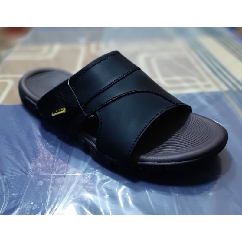 sandal pria-sandal pakalolo-cad05-sandal kulit asli-sandal slip on-sandal slop-sandal casual.