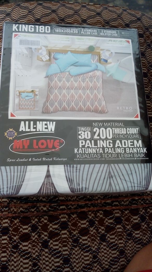 Sprei All New My Love 180x200 Tinggi 30 Motif Coastal Bohemian Canis Winter Triangle 180 King T30 Sp