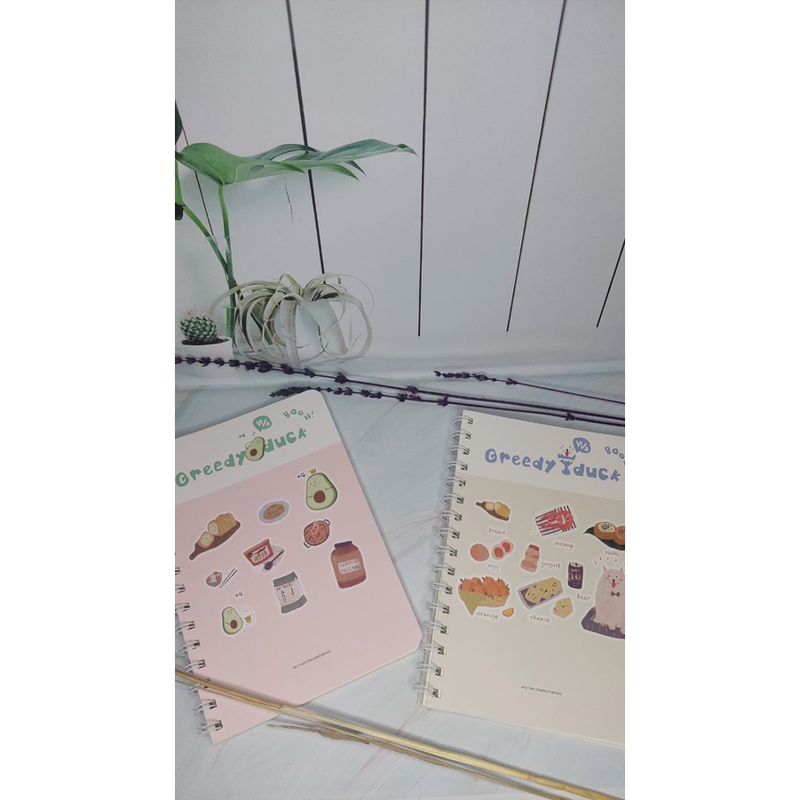 

NOTEBOOK / NOTEPAD / BUKU CATATAN SPIRAL A5 GREEDY LUCU TERMURAH 60 LEMBAR