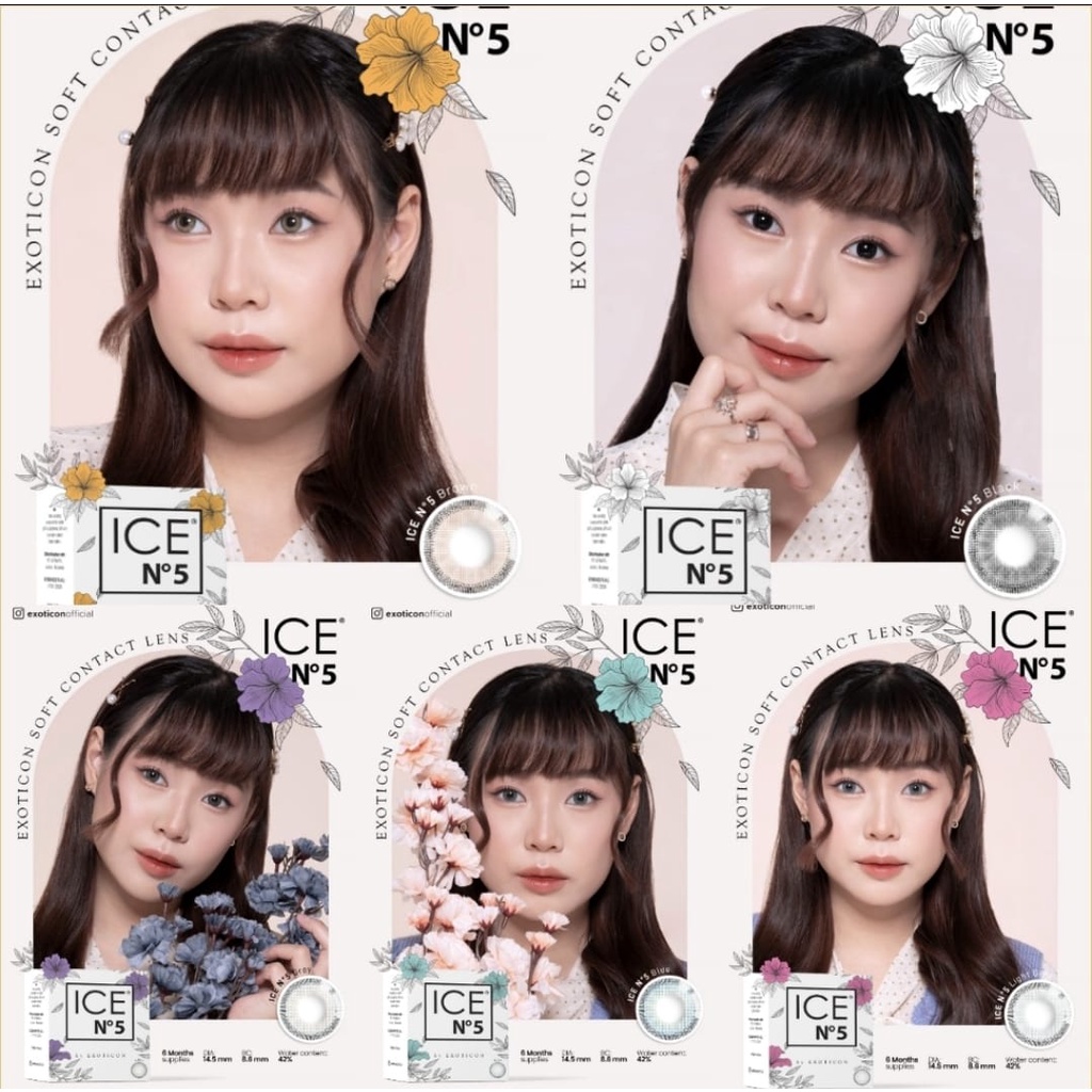 Softlens ICE N5 Minus 3.25 - 6.00 DIA 14.5MM / FREE LENSCASE - KASIMURA