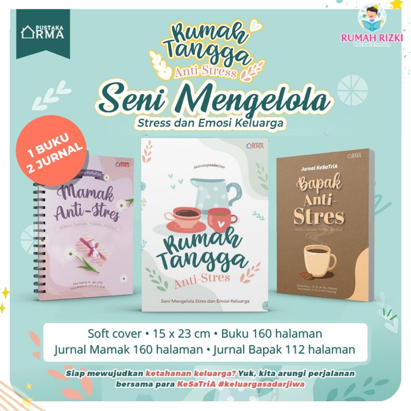 Set Buku Rumah Tangga Anti Stress Seni Mengelola Stress dan Emosi Keluarga