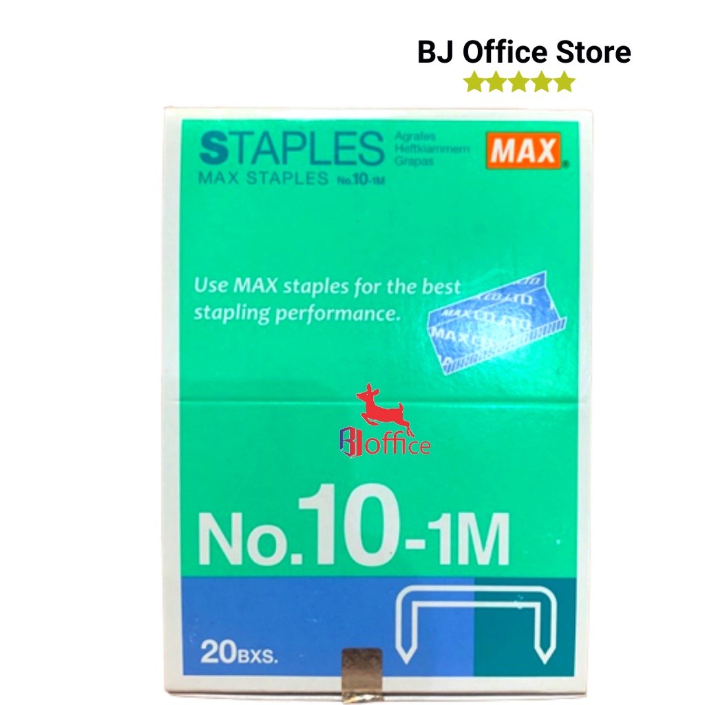 

Staples max no 10 / Isi staples max no 10 / Isi staples kecil / Isi stapler / Pack