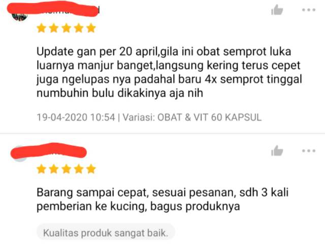 [A01] OBAT JAMUR KUCING / PAKET OBAT VITAMIN KUCING / OBAT BULU KUCING / KUTU KUCING SCABIES IRITASI