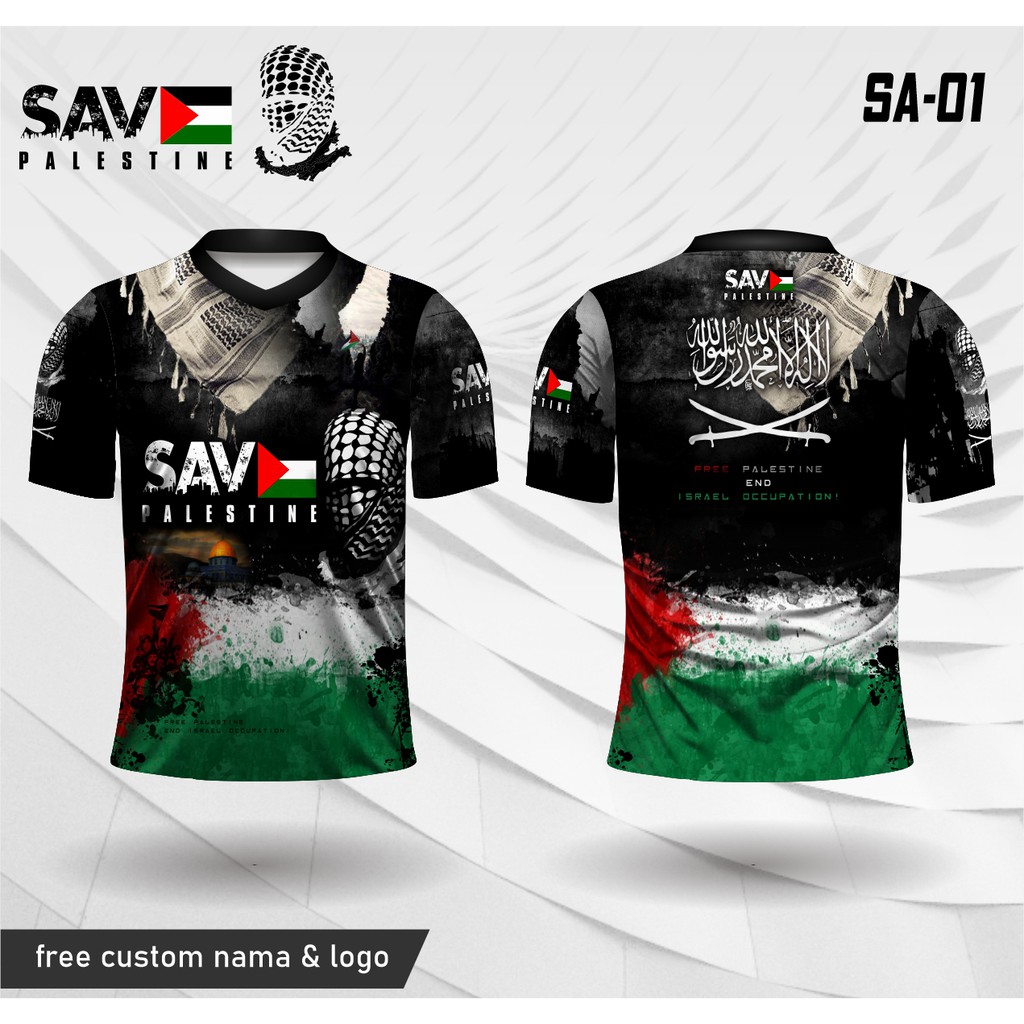 Jersey free palestine end israel occupation kaos save palestina