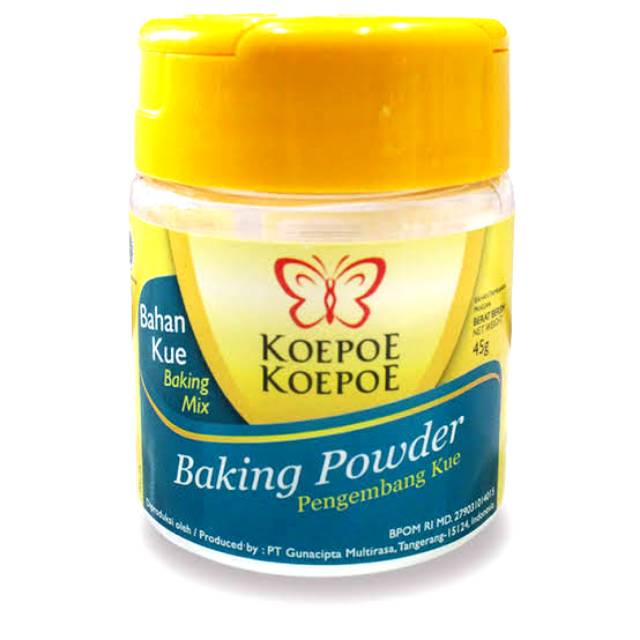 Baking Powder Koepoe Kupu Pengembang Adonan Roti  45 gram