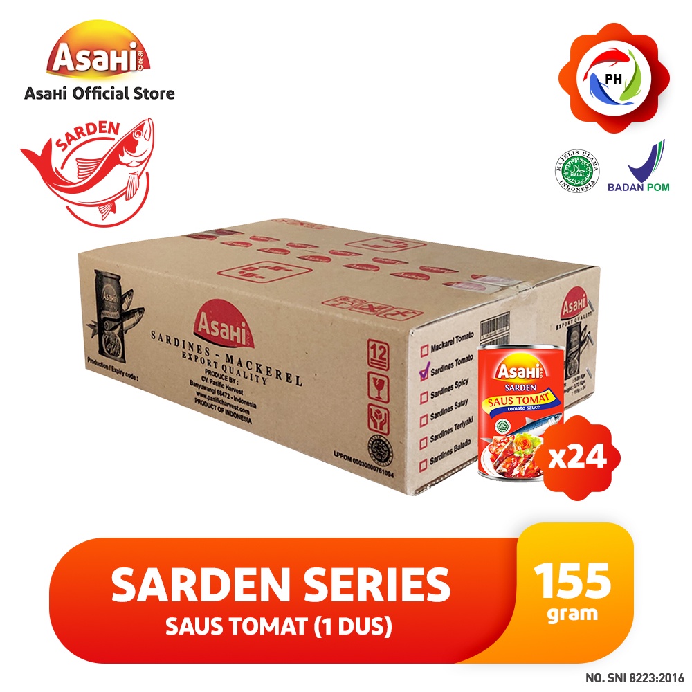 

AsaHi Sarden Saus Tomat 155 gr - 1 Dus