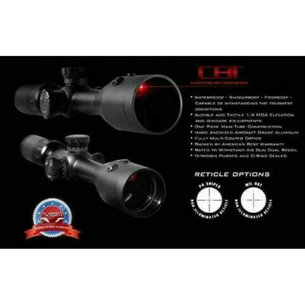 Teleskop Senapan Angin VISM 4-9X42 Laser Merah