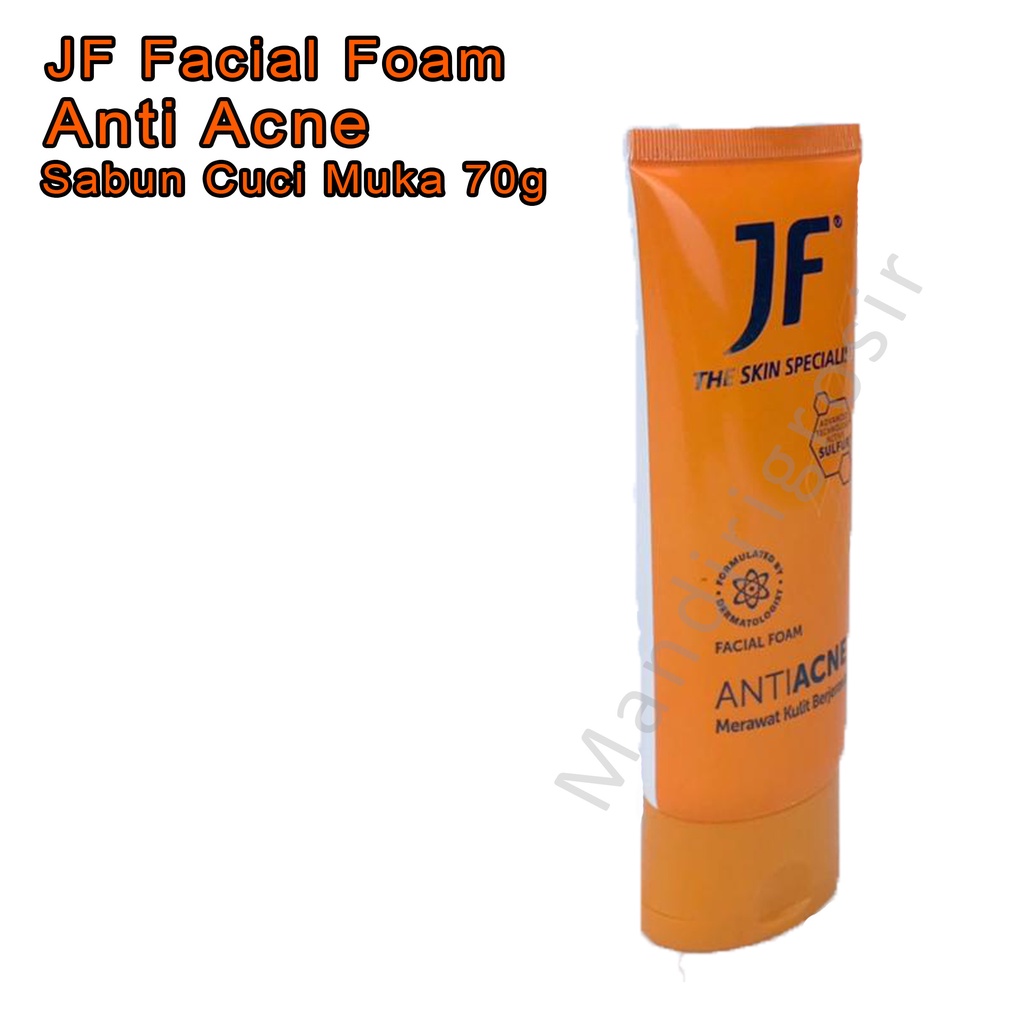 Anti Acne * JF Facial Foam * Sabun pencuci muka * 70g