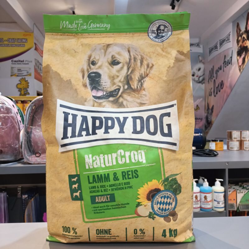 Happy Dog NatureCroq Lamb &amp; Rice 4kg / Dogfood Nature Croq Makanan Anjing