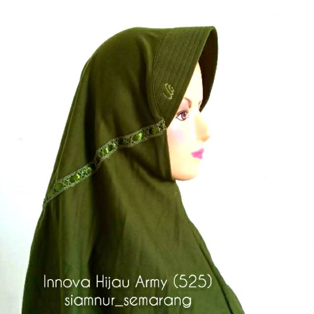 Innova Hijau Army 525 Size S Rabbani Hijab Shopee Indonesia