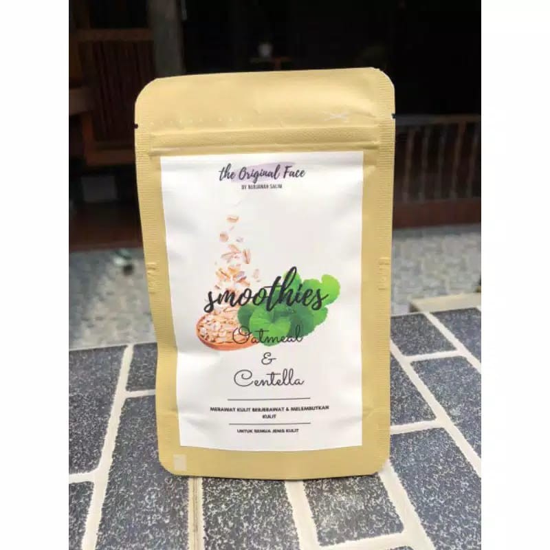 Masker Wajah Smoothies Oatmeal &amp; Centella by Nurjanah Salim