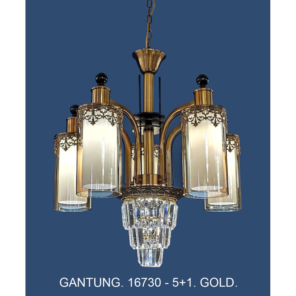 LAMPU GANTUNG | LAMPU HIAS|LAMPU MEJA MAKAN 16730/5+1 - GD