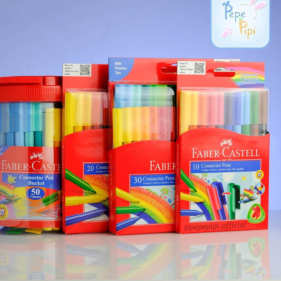 

FLY • Spidol Connector Pen Faber Castell 10, 20, 30 dan 50 Pcs Sepidol Warna Colour Color 79 ➫ •